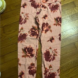 No Boundaries Pink Floral Leggings